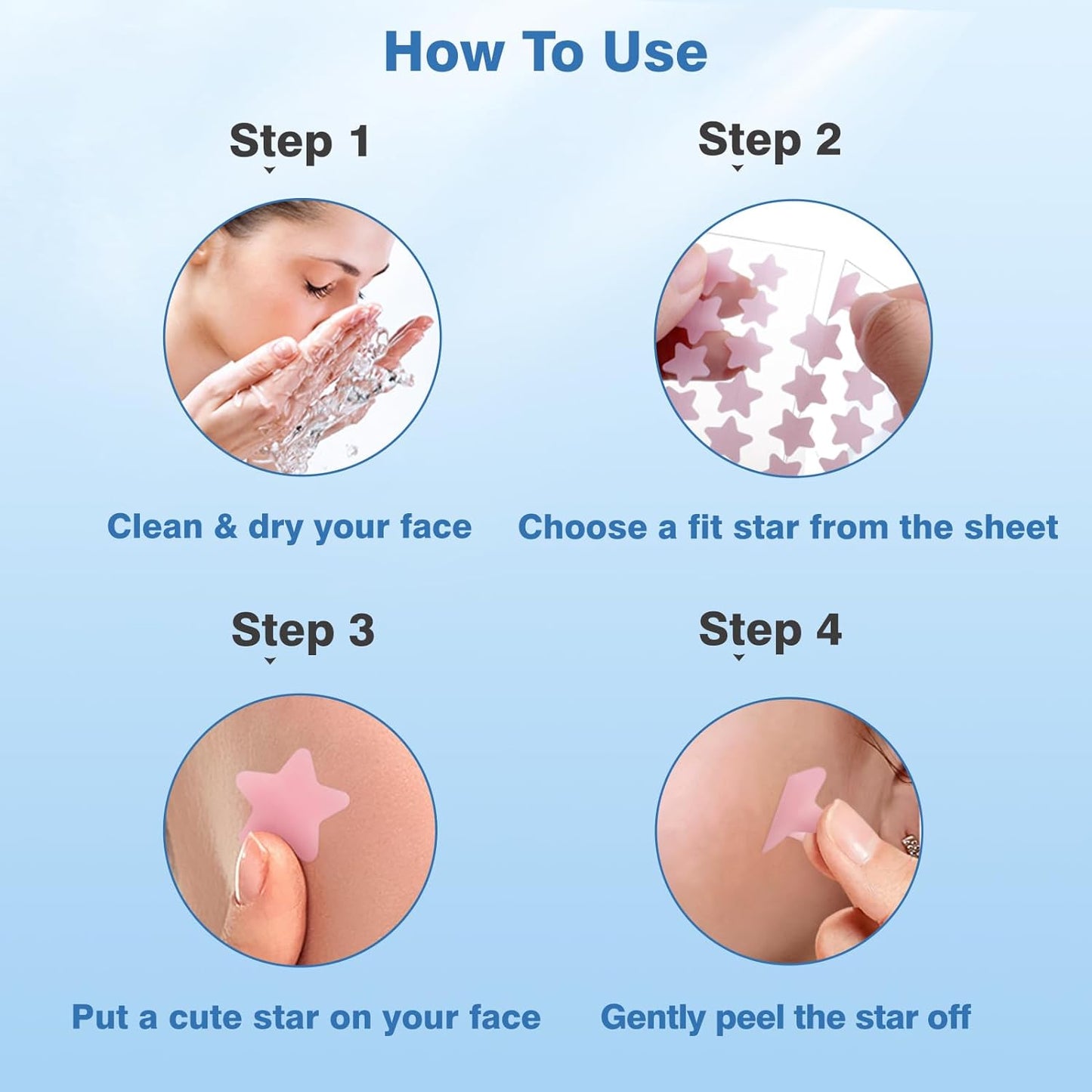 Cute Star Acne Pimple Patches