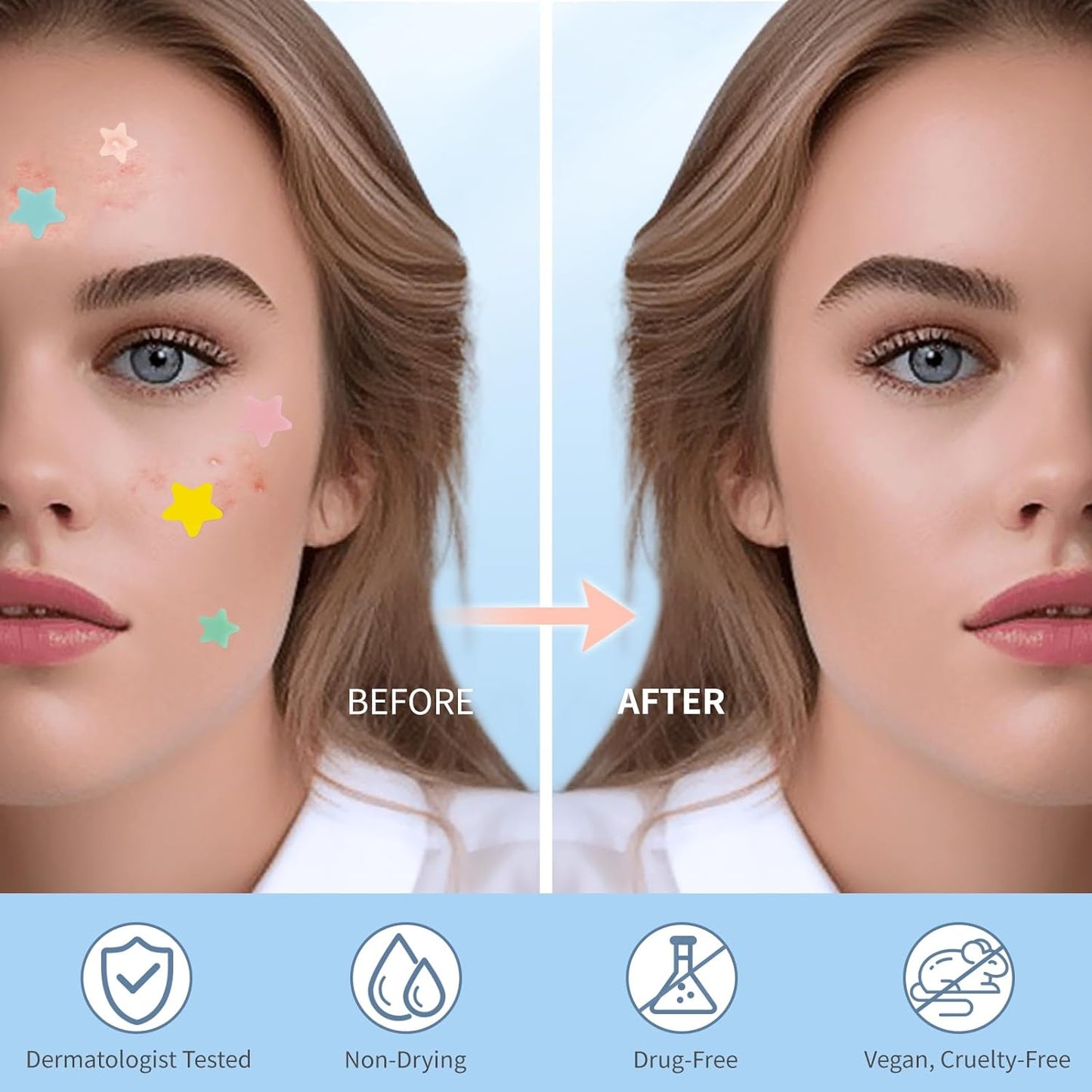 Cute Star Acne Pimple Patches