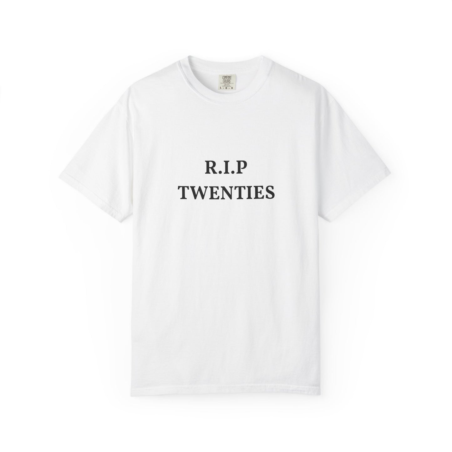 R.I.P. Twenties T-Shirt — Funny 20s Milestone Shirt
